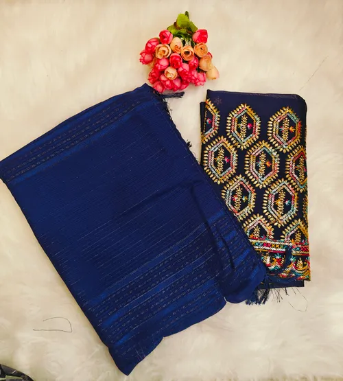 DESIGNER SAREE WITH WORK BLOUSE DS15